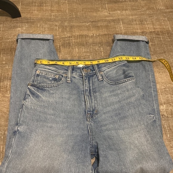Madewell The Momjean in Gilford Wash: Ripped Edition | NWT| 23 | Ribcage Jeans - Picture 6 of 13